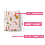 dog poly mailers, animal poly mailer, cute poly mailer, western poly mailer