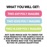 Sample Poly Mailer Pack