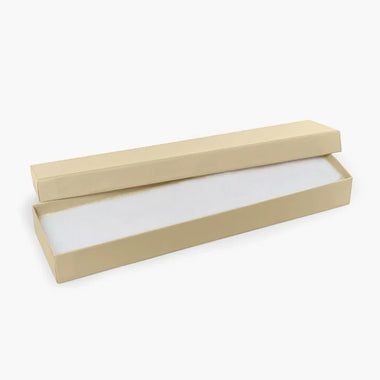 Brown Kraft Recycled Jewelry Boxes, 8x2x1", 100 Pack, Fiber Fill