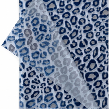 Blue Leopard Print 20x30 Design Tissue Paper