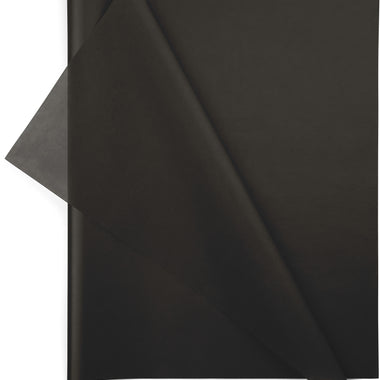 Black 20x26 Solid Color Tissue Paper