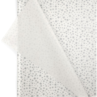 Silver Stars 20x30 Design Tissue Paper