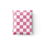 cute spring poly mailers, cute pink poly mailer, checker poly mailer, plaid poly mailer, pink poly mailer