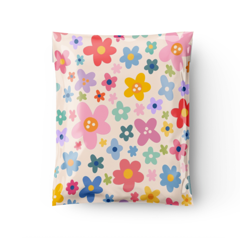 spring poly mailers, cute spring poly mailers, cute poly mailers, floral poly mailers, 10x13 poly mailers