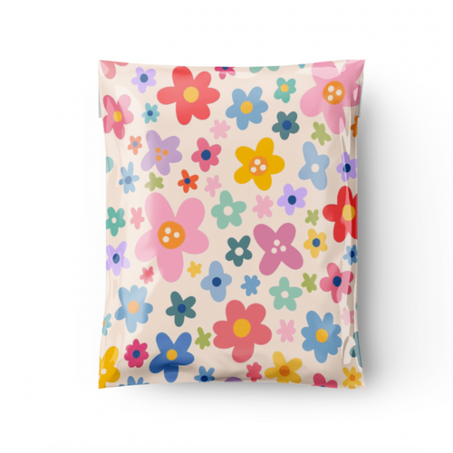 spring poly mailers, cute spring poly mailers, cute poly mailers, floral poly mailers, 10x13 poly mailers