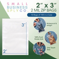 Clear Reclosable Zip Plastic Bags: Small to Medium Size