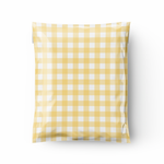 *Preorder- Ships in 3 weeks* 6x9 Yellow Gingham Poly Mailer