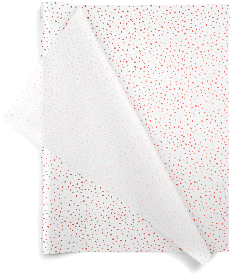 Red Reflection Holiday 20x30 Design Tissue Paper
