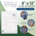 Clear Reclosable Zip Plastic Bags: Large Sizes