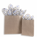 Champagne Kraft Shopping Bags