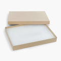 Brown Kraft Recycled Jewelry Boxes, 6x5x1", 50 Pack, Fiber Fill