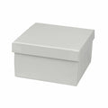 White Krome Recyclable Jewelry Boxes, 3x3x2", 100 Pack, Fiber Fill