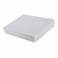 White Krome Recyclable Jewelry Boxes, 5x4x1", 100 Pack, Fiber Fill