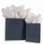 Navy Kraft Shopping Bags