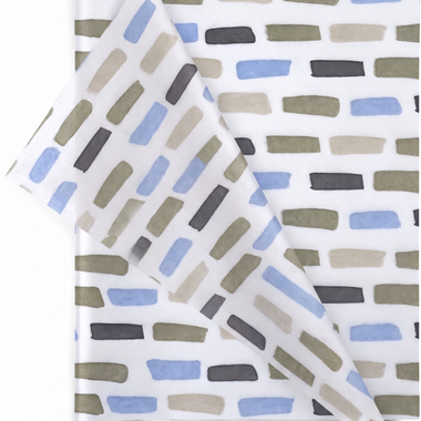 Indigo and Stone Pattern 20x30 Design Tissue Paper