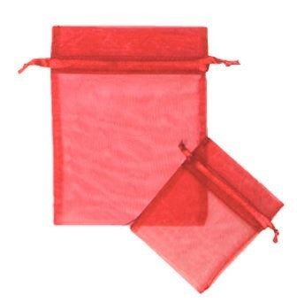 Sheer Pouch with Ribbon Draw String 10 Pcs per Pack