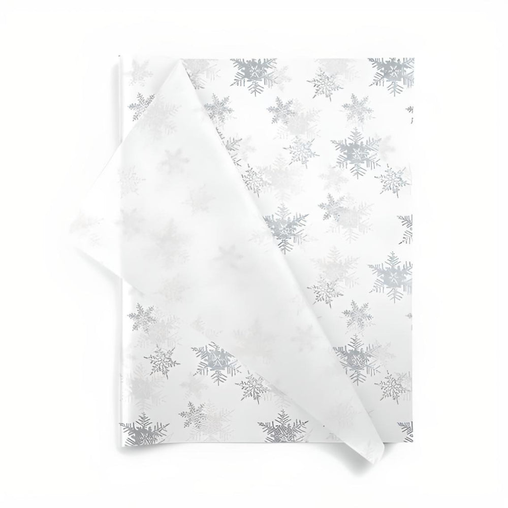 Silver Snowflakes 20x30 Design Tissue Paper
