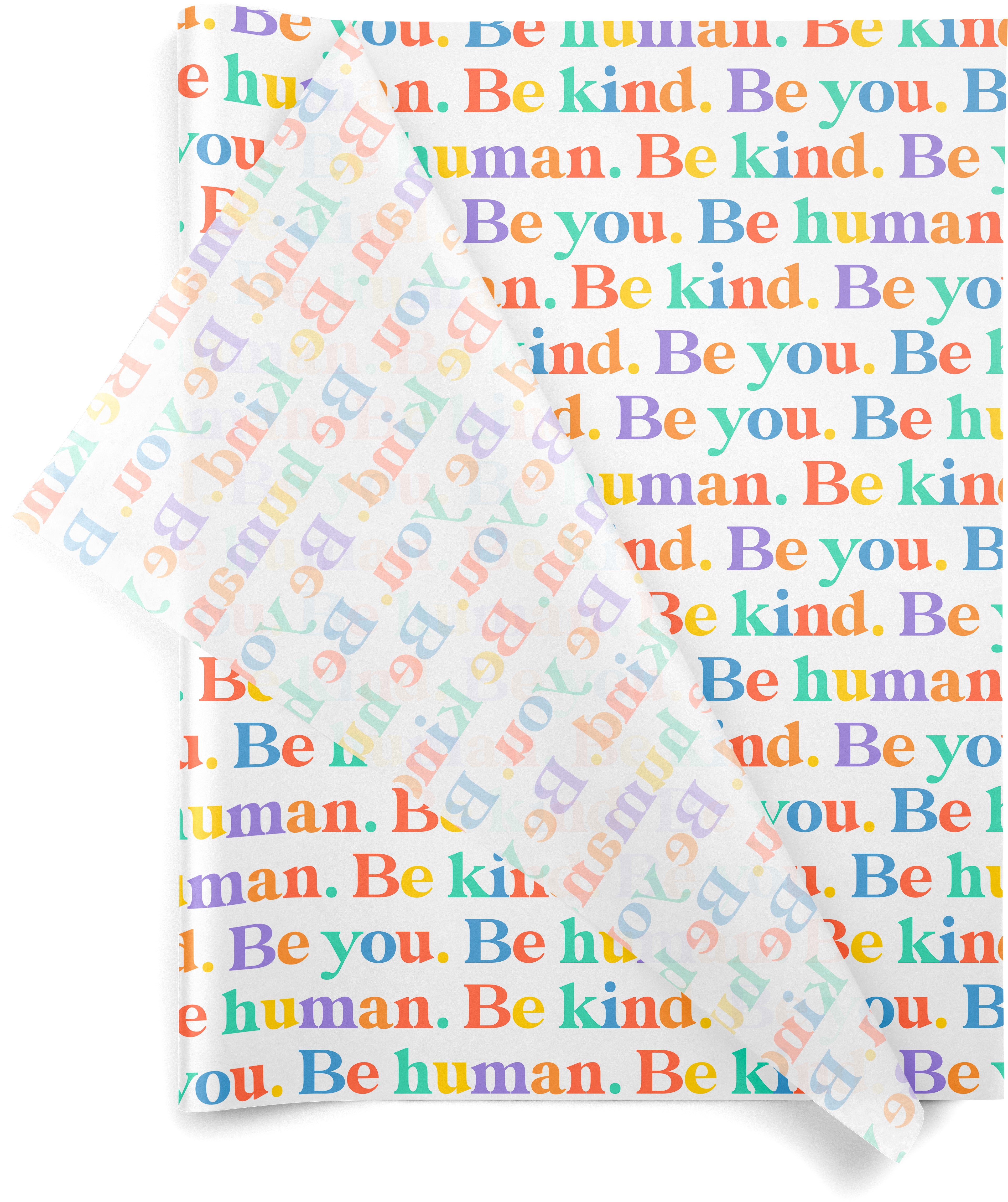 Be Human 20x30 Design Tissue Paper