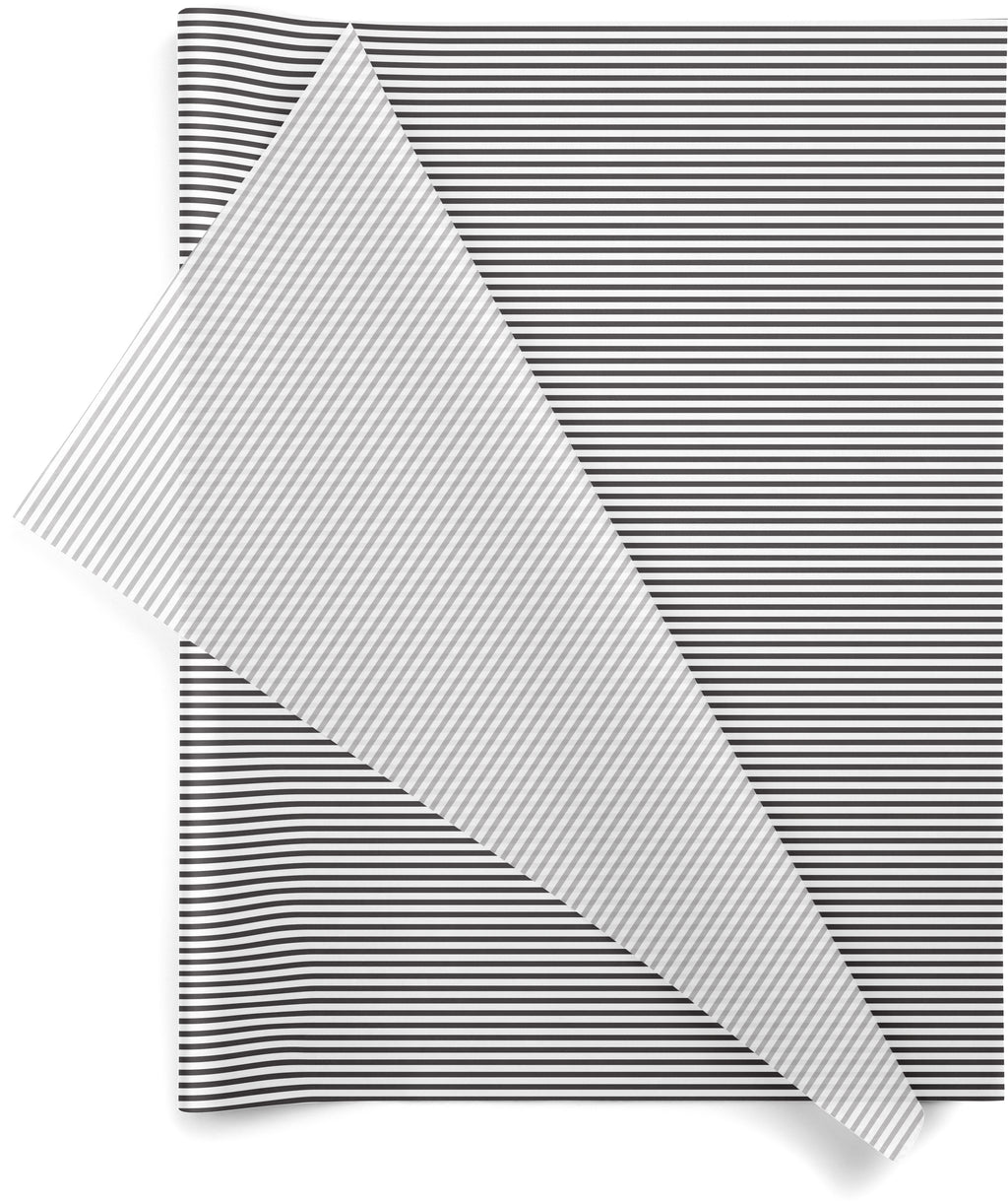 Black and White Pin Stripe 20x30 Design Tissue Paper