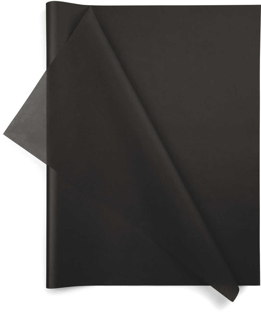 Black 20x26 Solid Color Tissue Paper