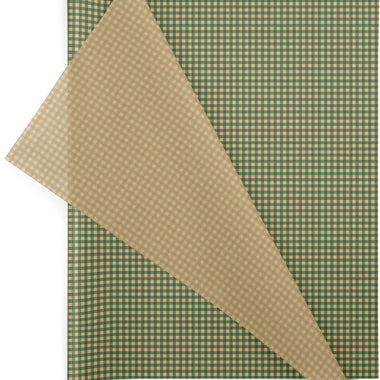 Green Gingham 20x30 Design Tissue Paper