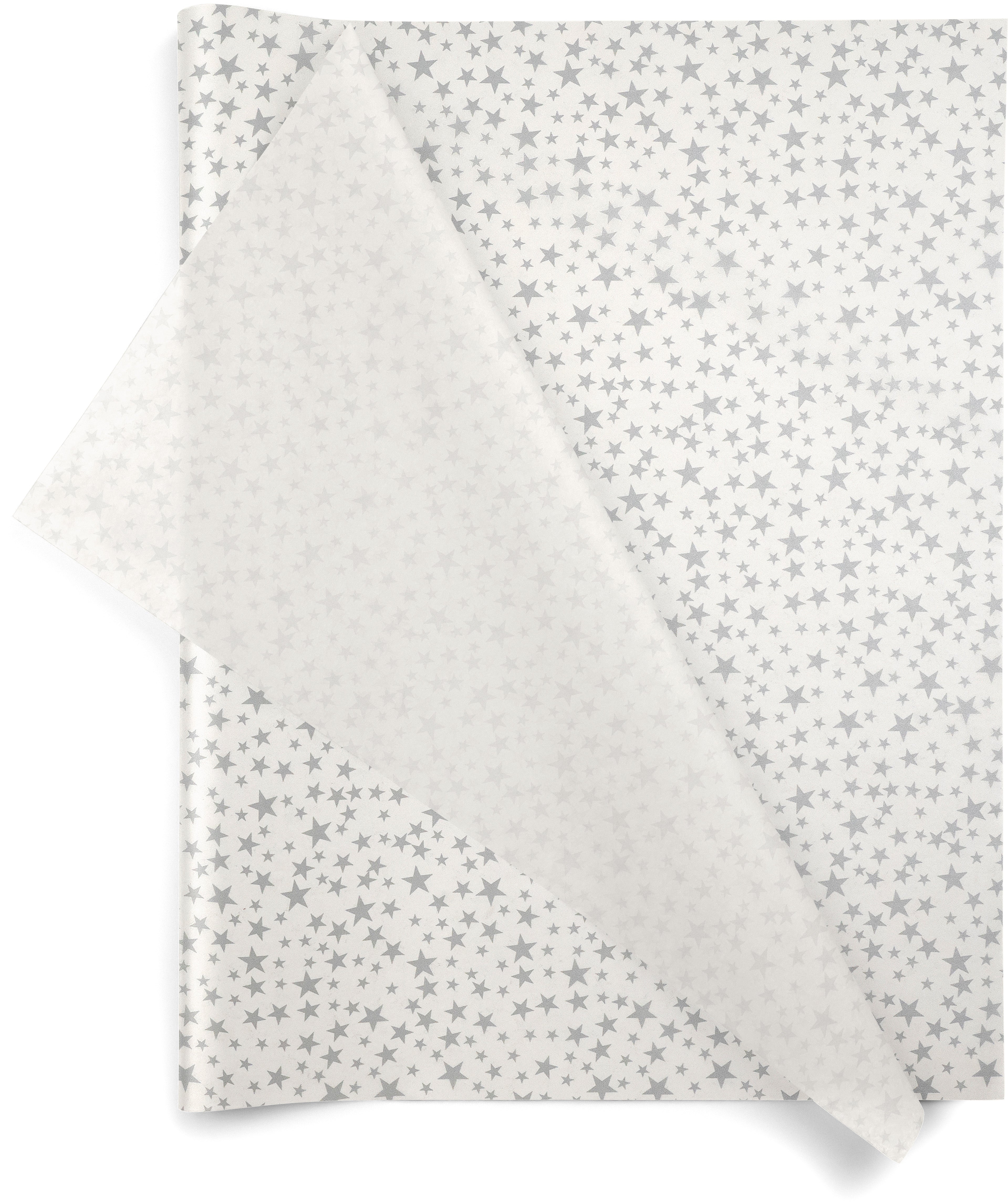 Silver Stars 20x30 Design Tissue Paper