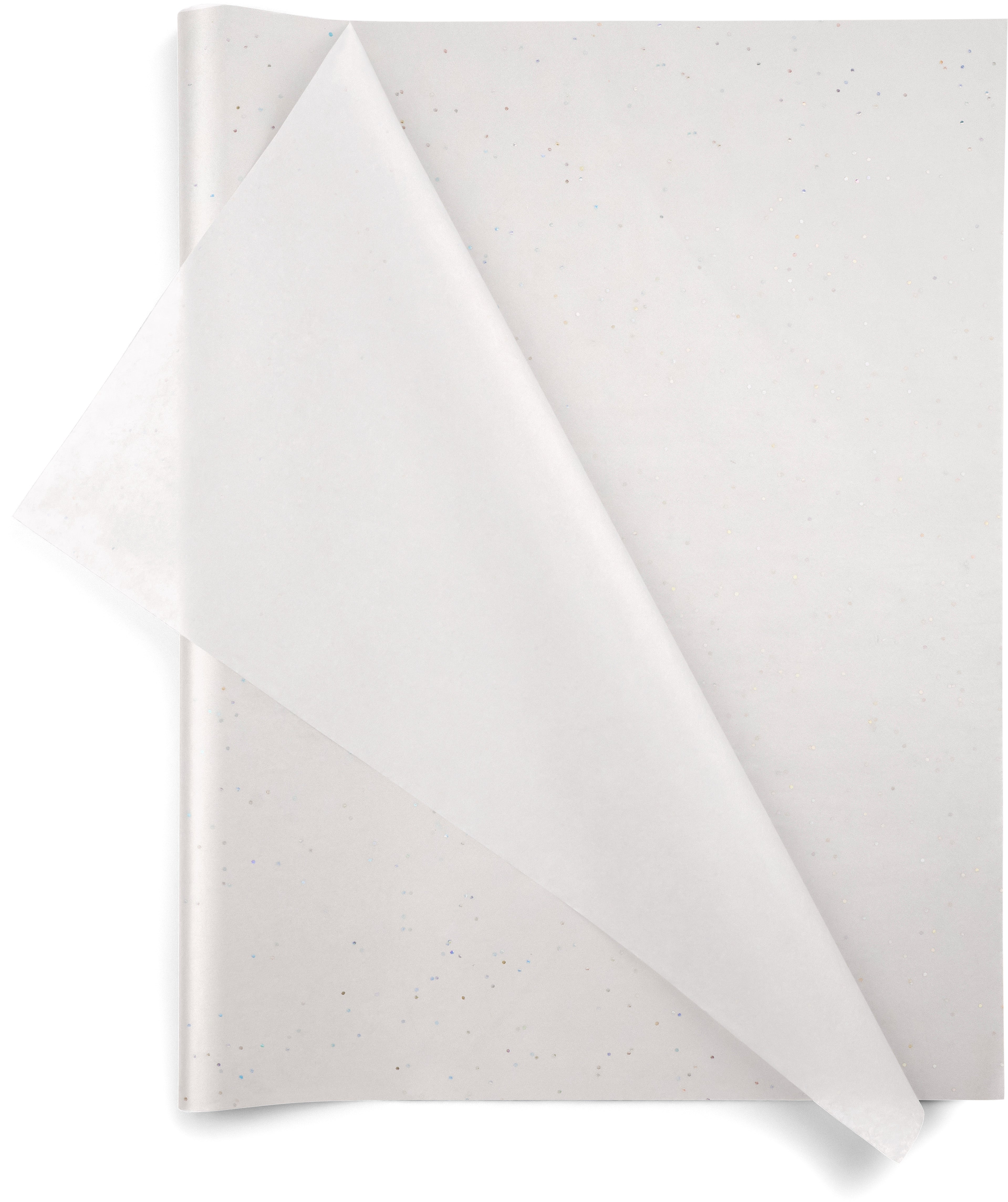 White Diamond Gemstones on White 20x30 Design Tissue Paper