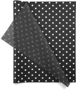 White Dots on Black 20x30 Design Tissue Paper