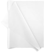 White 20x26 Solid Color Tissue Paper